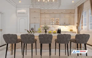 Jasa Arsitek Desain Rumah Mewah Klasik 2 Lantai di BSD pantry