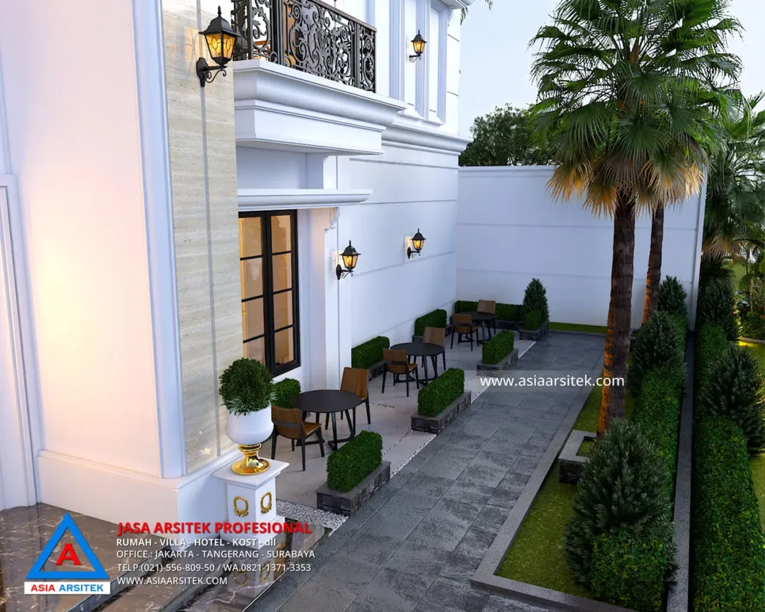 Jasa Arsitek Desain Rumah Tropis taman