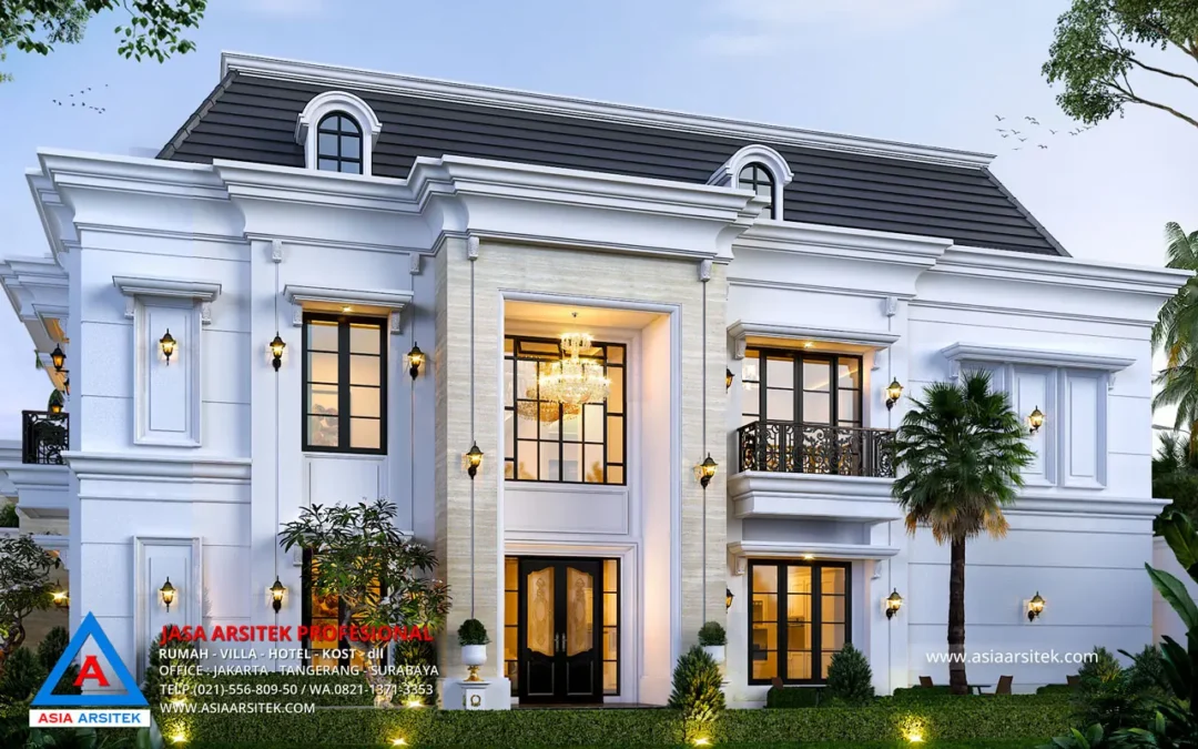 Jasa Arsitek Desain Rumah Tropis tampak samping