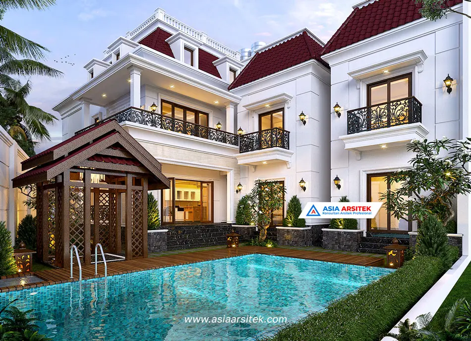 Jasa Arsitek Desain Rumah Tropis 2 lantai 122