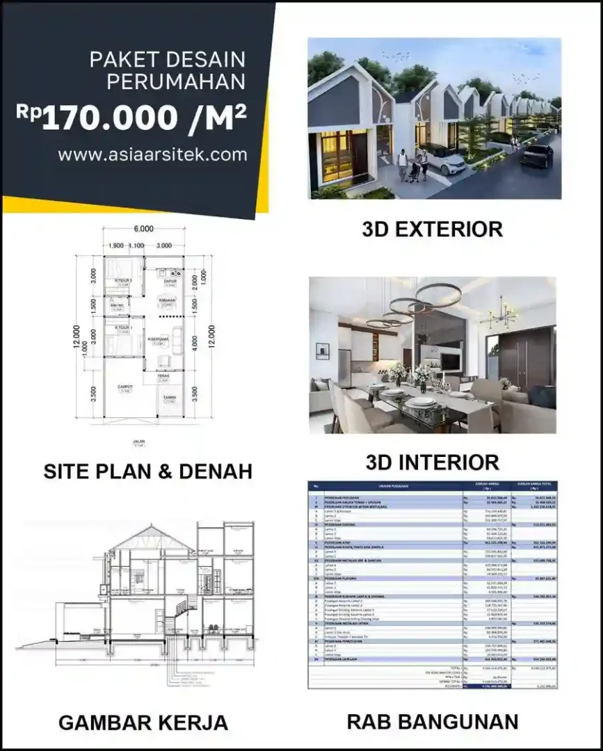 Jasa Desain Rumah di Binong harga arsitek rumah