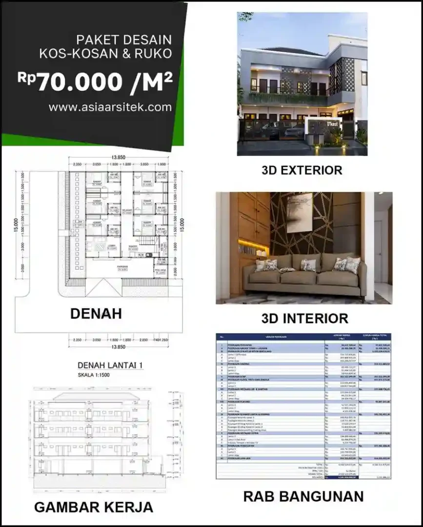 Jasa Desain Rumah di Cigadung biaya arsitek rumah