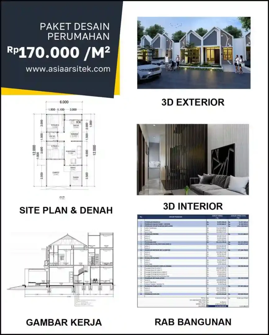Jasa Desain Rumah di Cihapit harga arsitek rumah