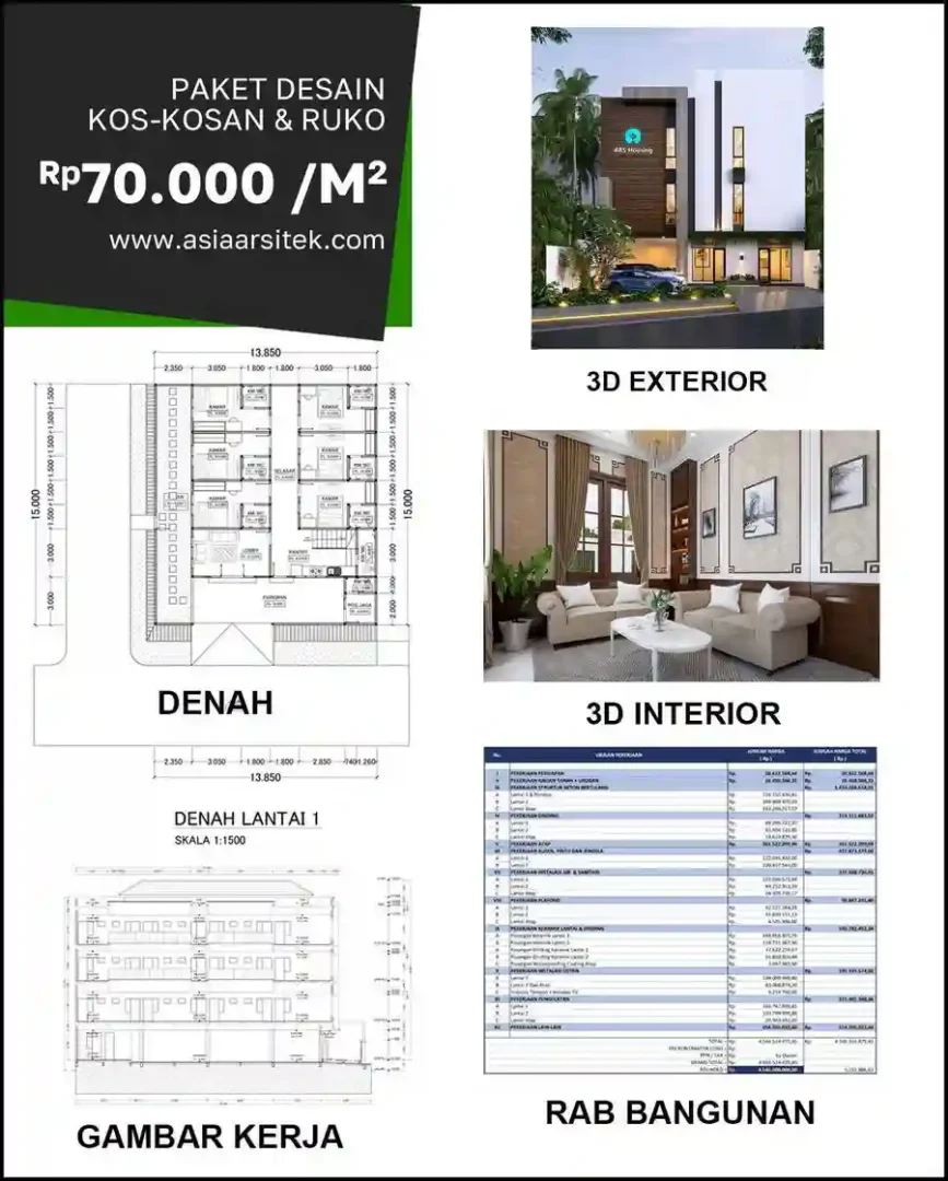 Jasa Desain Rumah di Cijerah biaya arsitek rumah