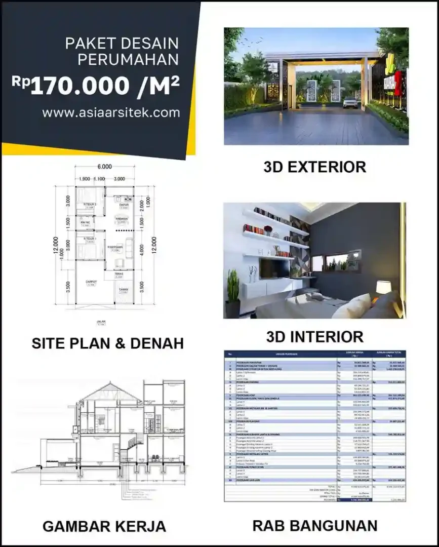 Jasa Desain Rumah di Cijerah harga arsitek rumah