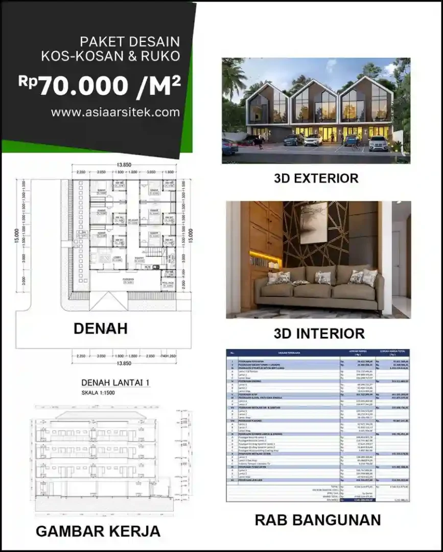 Jasa Desain Rumah di Citarum biaya arsitek rumah