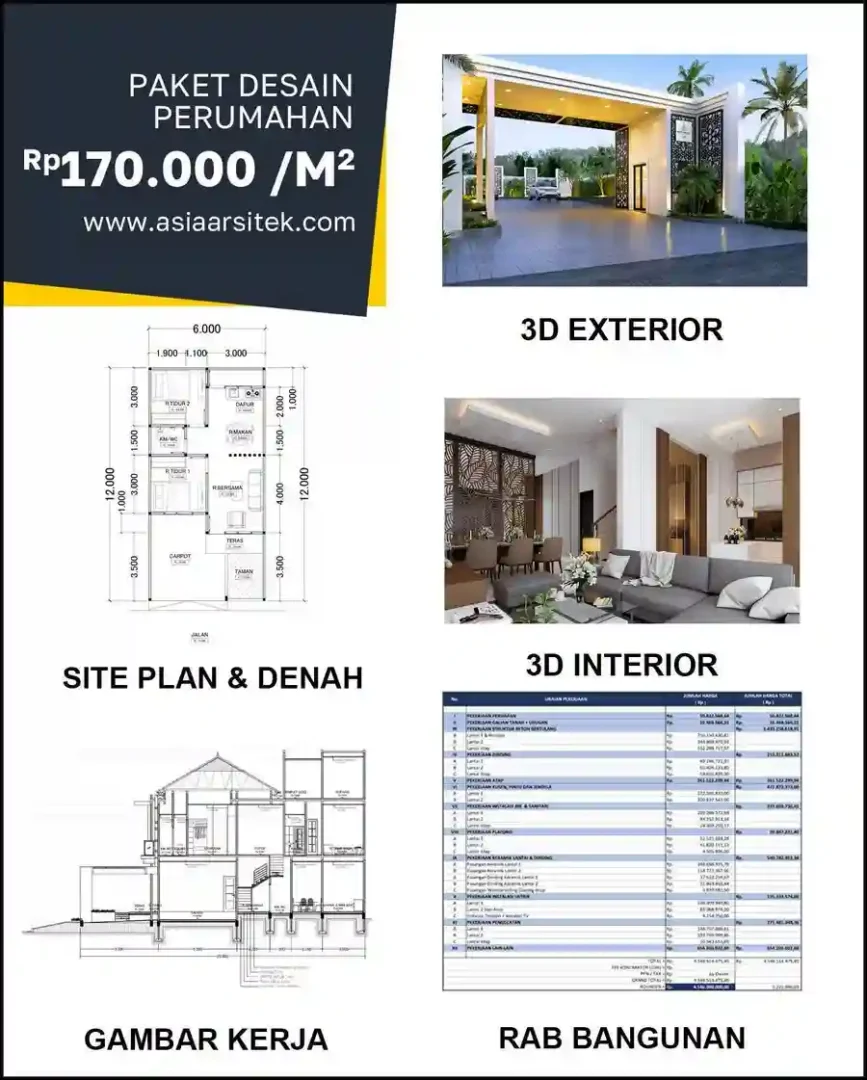 Jasa Desain Rumah di Citarum harga arsitek rumah