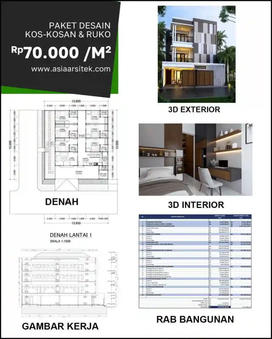 Jasa Desain Rumah di Gempolsari biaya arsitek rumah