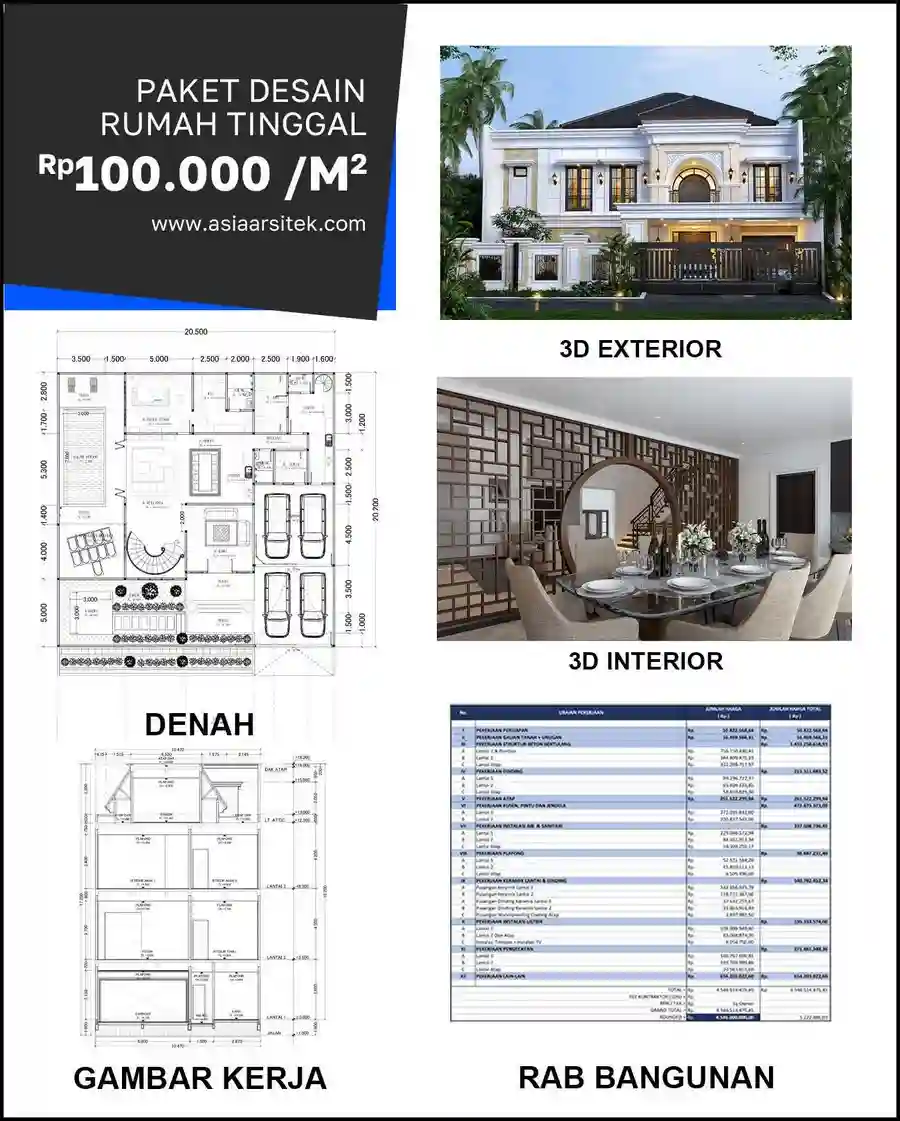 Jasa Desain Rumah di Ledeng harga desain rumah