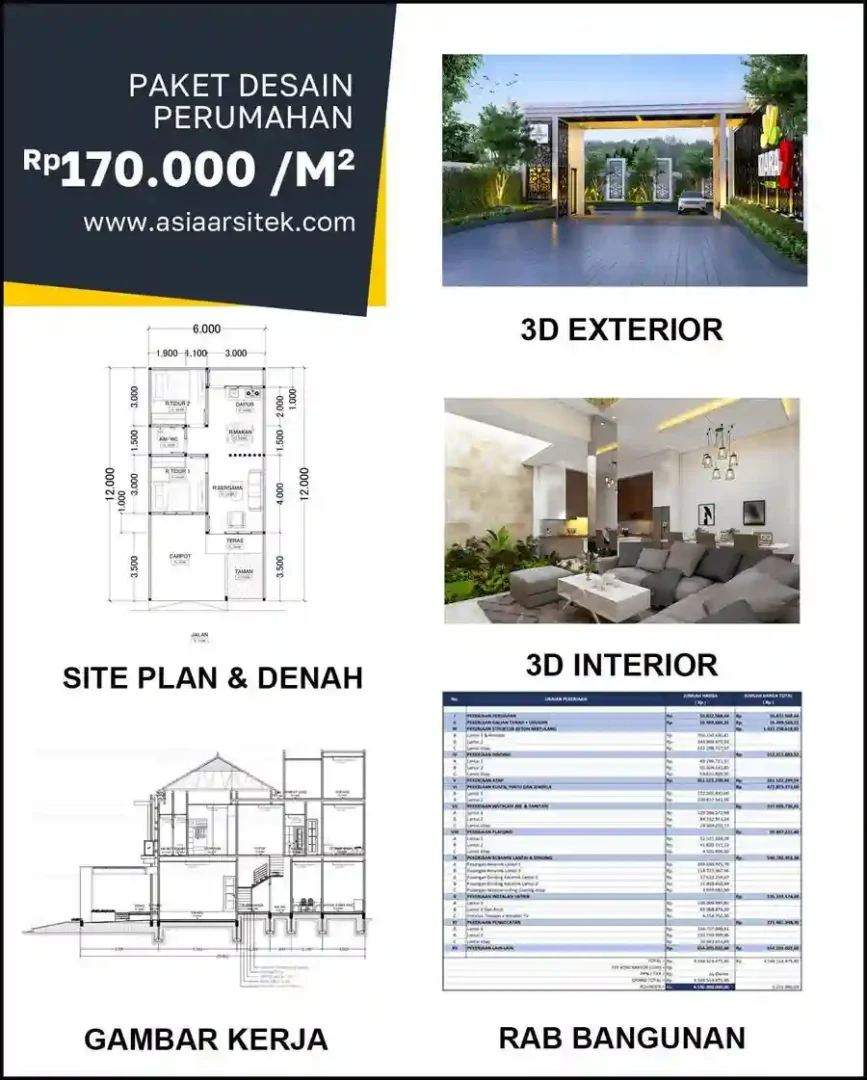 Jasa Desain Rumah di Lingkar Selatan harga arsitek rumah