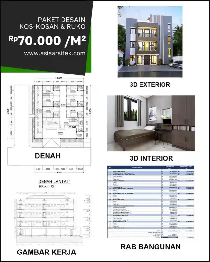 Jasa Desain Rumah di Paledang Bandung biaya arsitek rumah