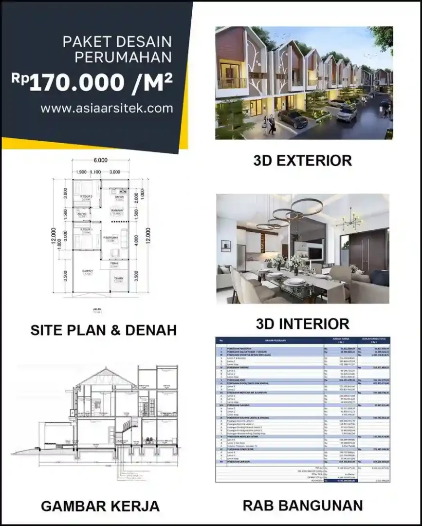Jasa Desain Rumah di Paledang Bandung harga arsitek rumah