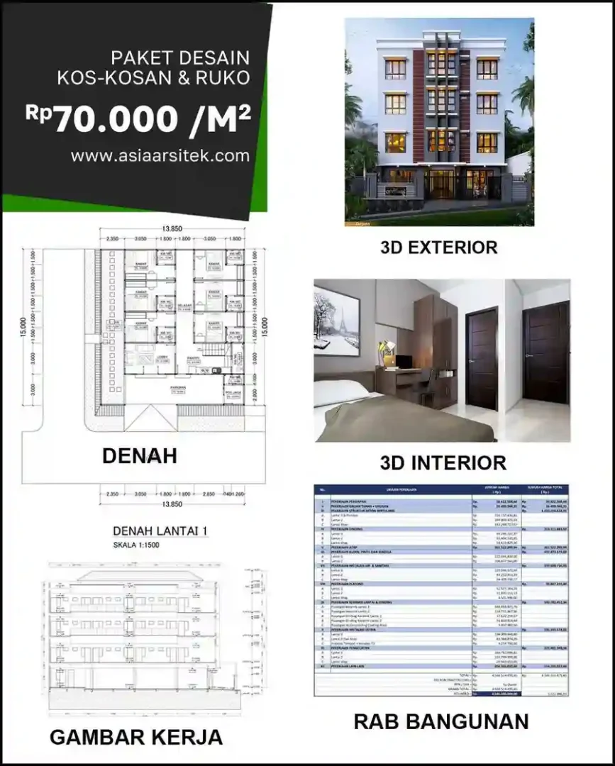 Jasa Desain Rumah di Pasir Impun biaya arsitek rumah