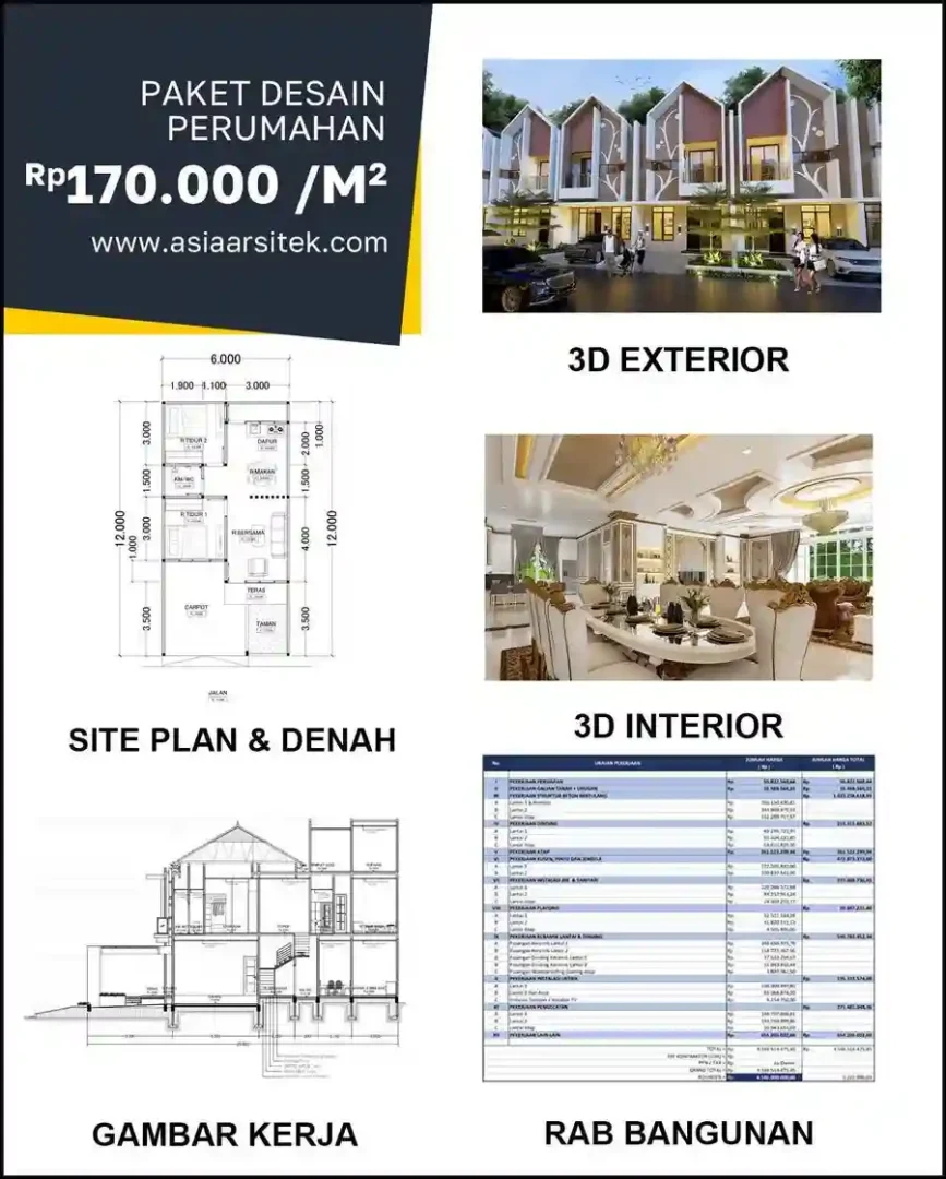 Jasa Desain Rumah di Sekejati harga arsitek rumah