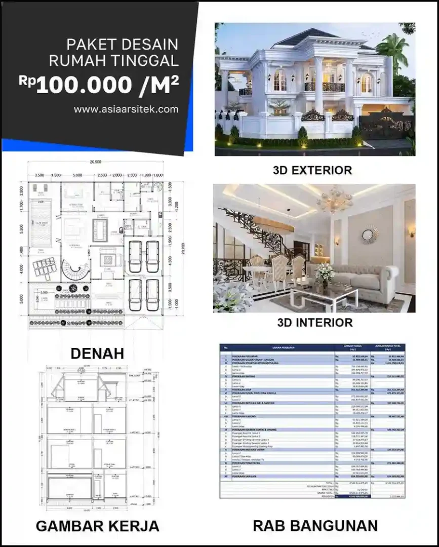Jasa Desain Rumah di Sindangjaya harga desain rumah