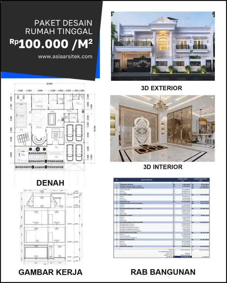 Jasa Desain Rumah di Sukaluyu harga desain rumah