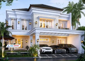 Jasa Konsultan Arsitek Desain Rumah Mewah Ibu TK
