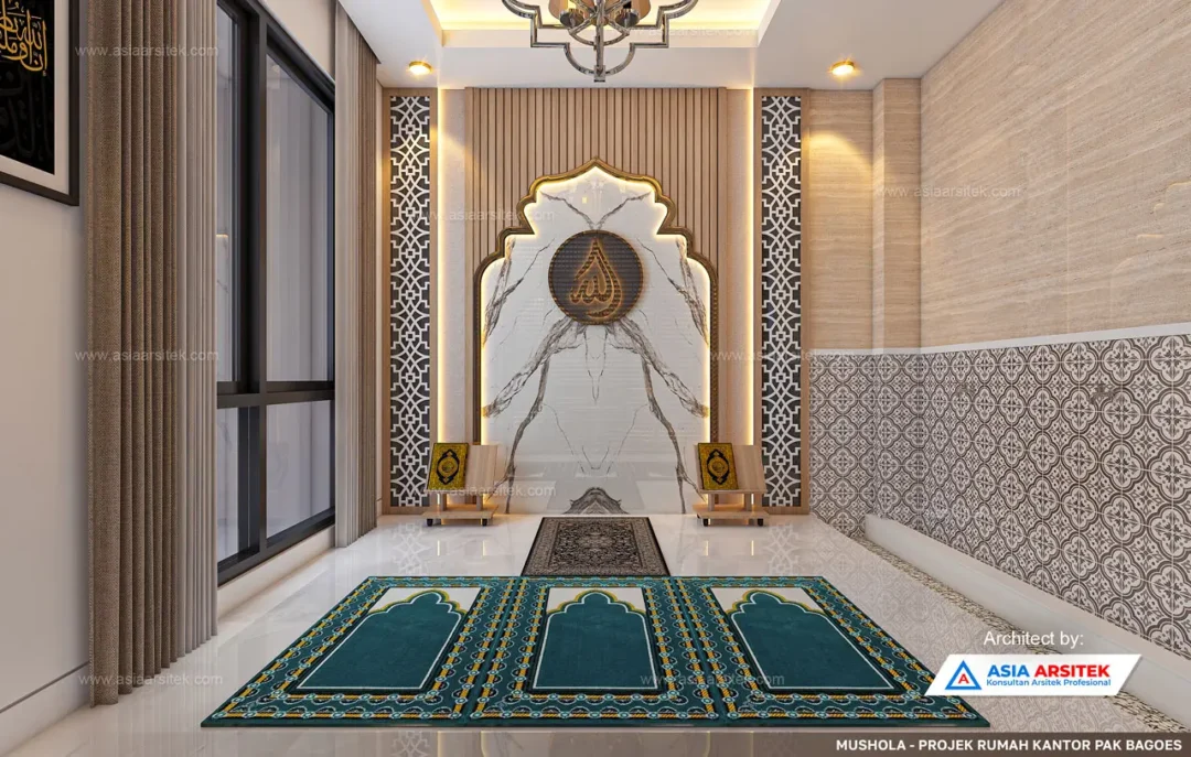 Jasa Arsitek Desain Rumah Kantor 5 Lantai di Sawah Besar Jakarta Pusat mushola
