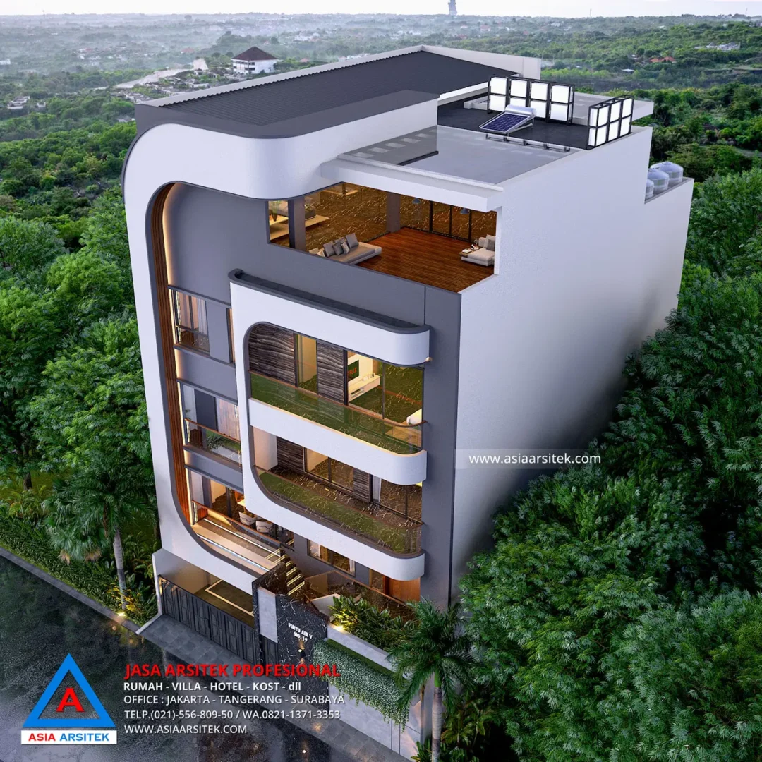 Jasa Arsitek Desain Rumah Kantor 5 Lantai di Sawah Besar Jakarta Pusat atas
