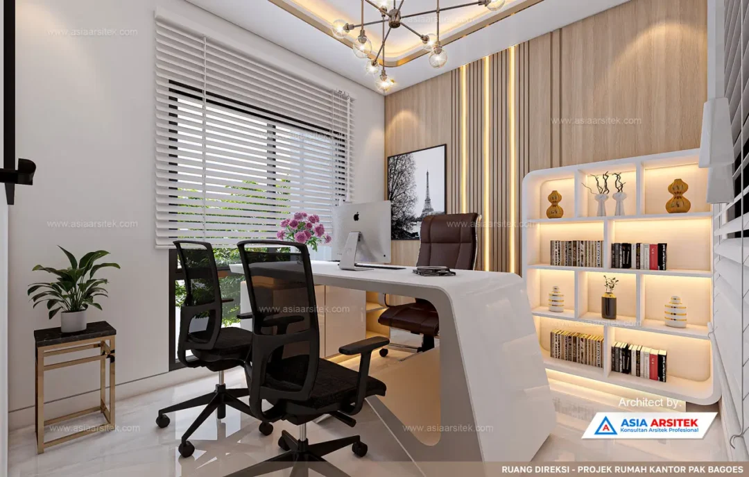 Jasa Arsitek Desain Rumah Kantor 5 Lantai di Sawah Besar Jakarta Pusat ruang direksi