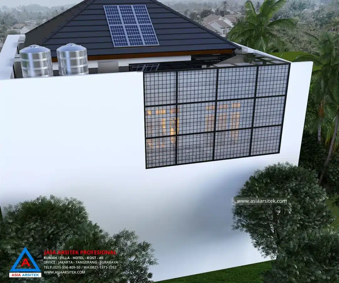 Jasa Arsitek Desain Rumah Klasik 2 Lantai di Jambi Sumatera belakang