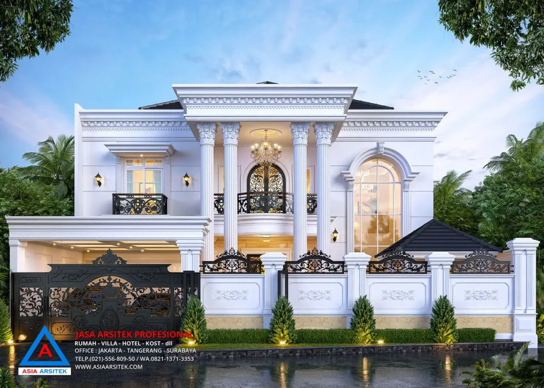 Jasa Arsitek Desain Rumah Klasik 2 Lantai di Selebar Bengkulu