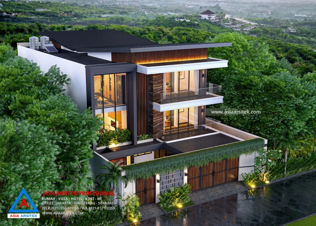 Jasa Arsitek Desain Rumah Mewah Modern 3 Lantai di Bekasi atas