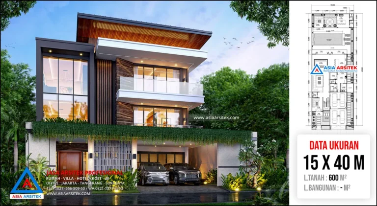 Jasa Arsitek Desain Rumah Mewah Modern 3 Lantai di Bekasi