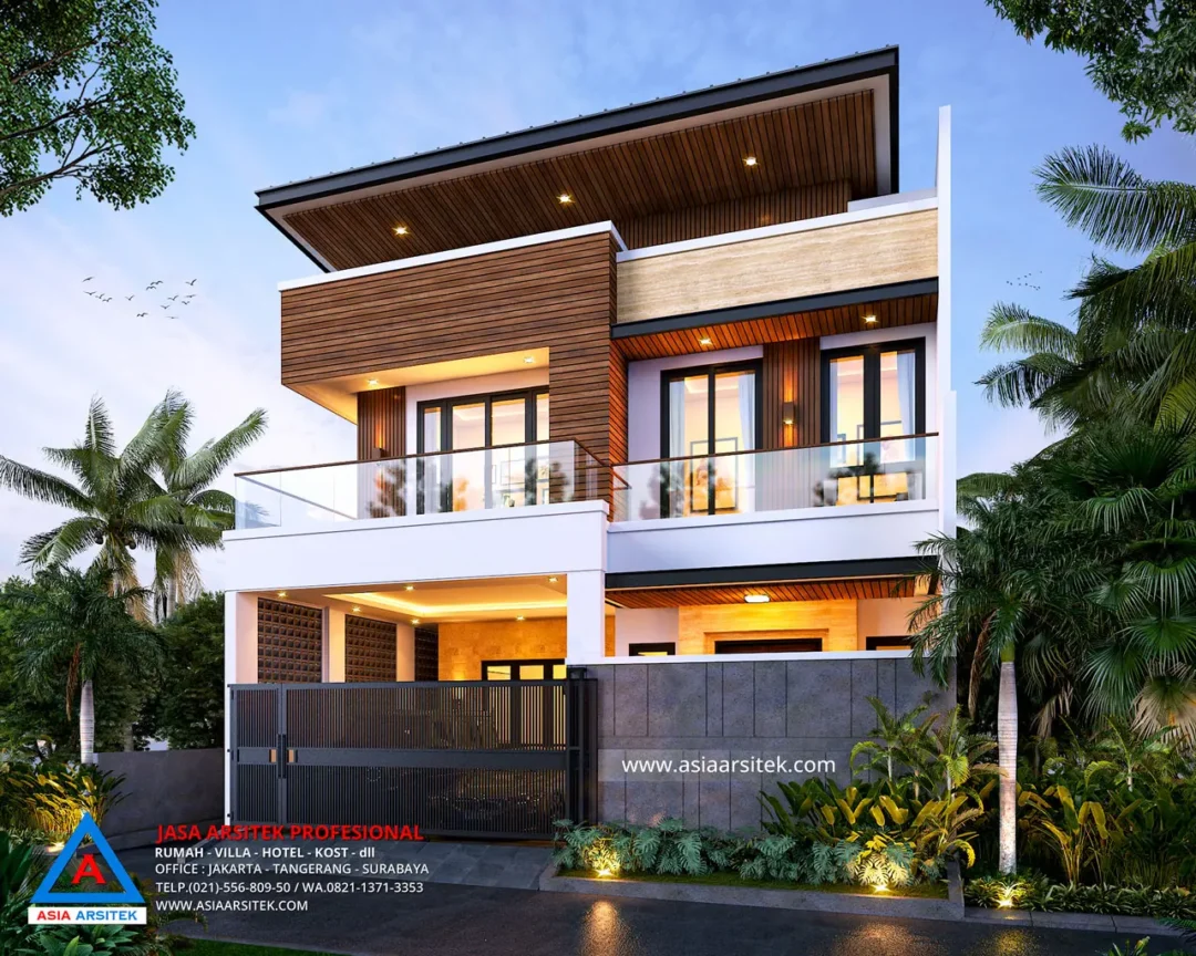 Jasa Arsitek Desain Rumah Minimalis 2 Lantai di Bogor Barat depan