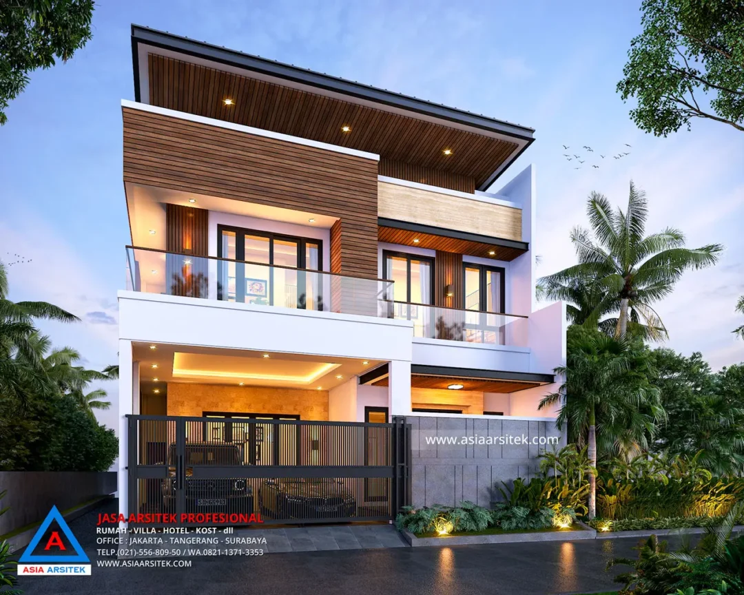Jasa Arsitek Desain Rumah Minimalis 2 Lantai di Bogor Barat kiri