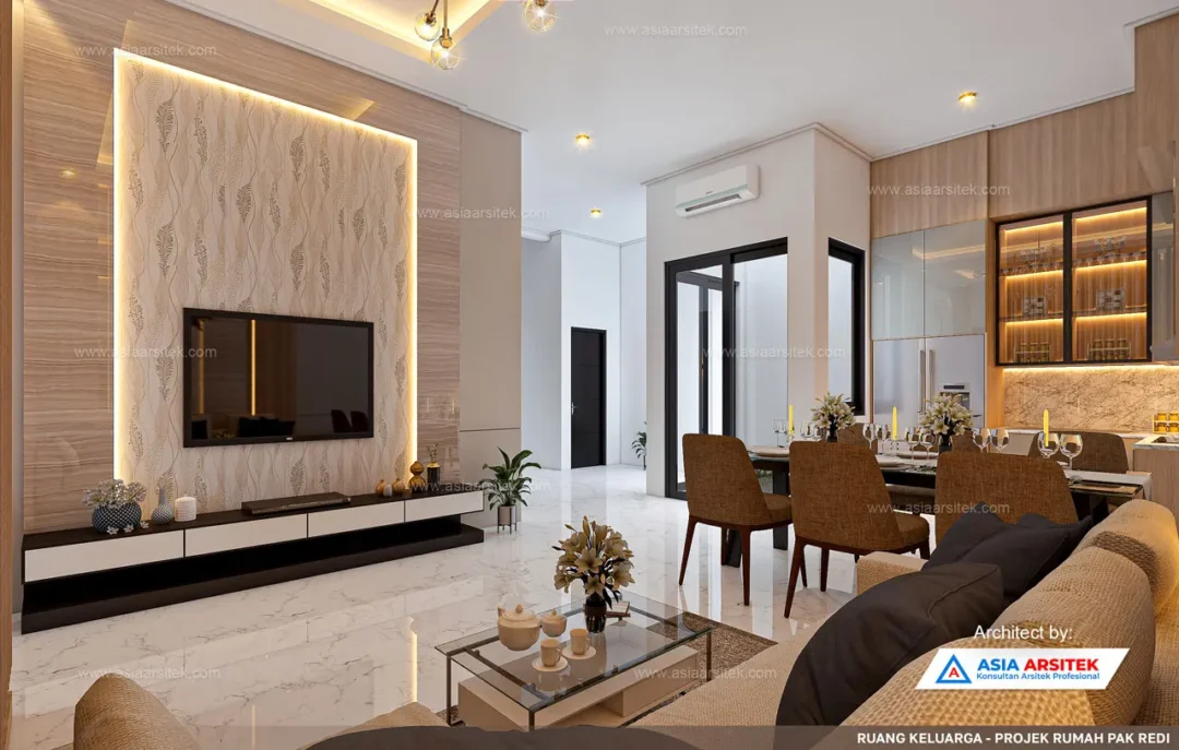 Jasa Arsitek Desain Rumah Minimalis 2 Lantai di Bogor Barat family room
