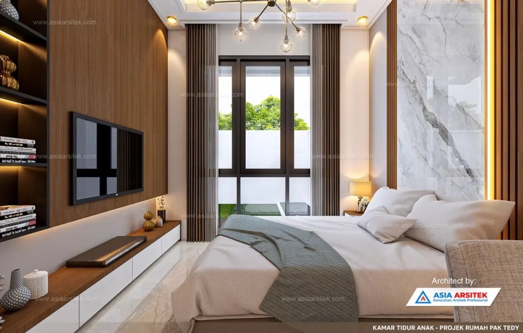 Jasa Arsitek Desain Rumah Minimalis 2 Lantai di Cipondoh Tangerang kamar anak