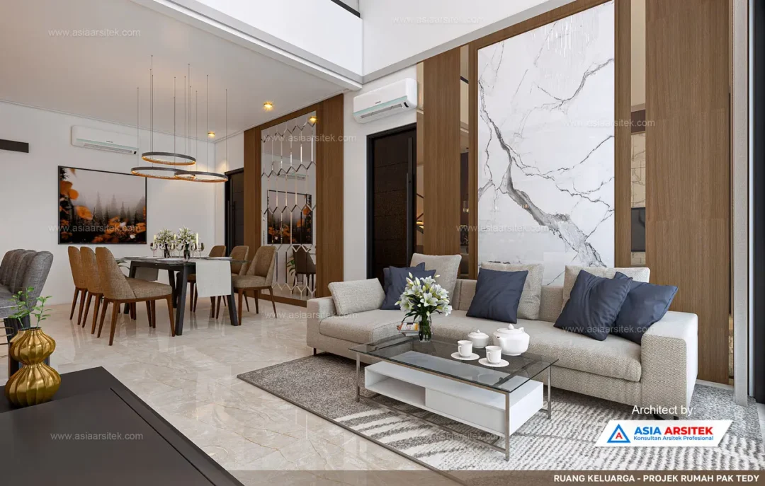 Jasa Arsitek Desain Rumah Minimalis 2 Lantai di Cipondoh Tangerang famil