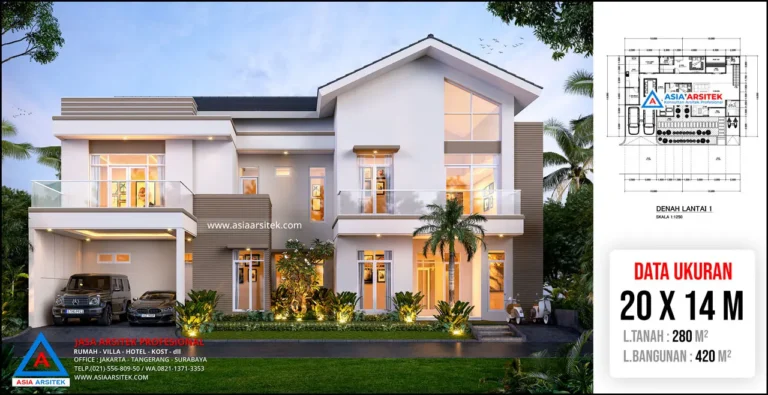 Jasa Arsitek Desain Rumah Minimalis 2 Lantai di Gresik Jawa Timur
