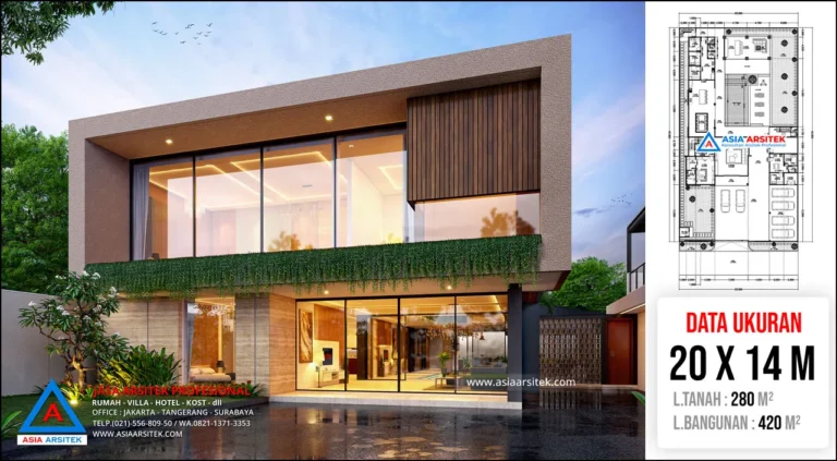 Jasa Arsitek Desain Rumah Modern 2 Lantai di Bekasi