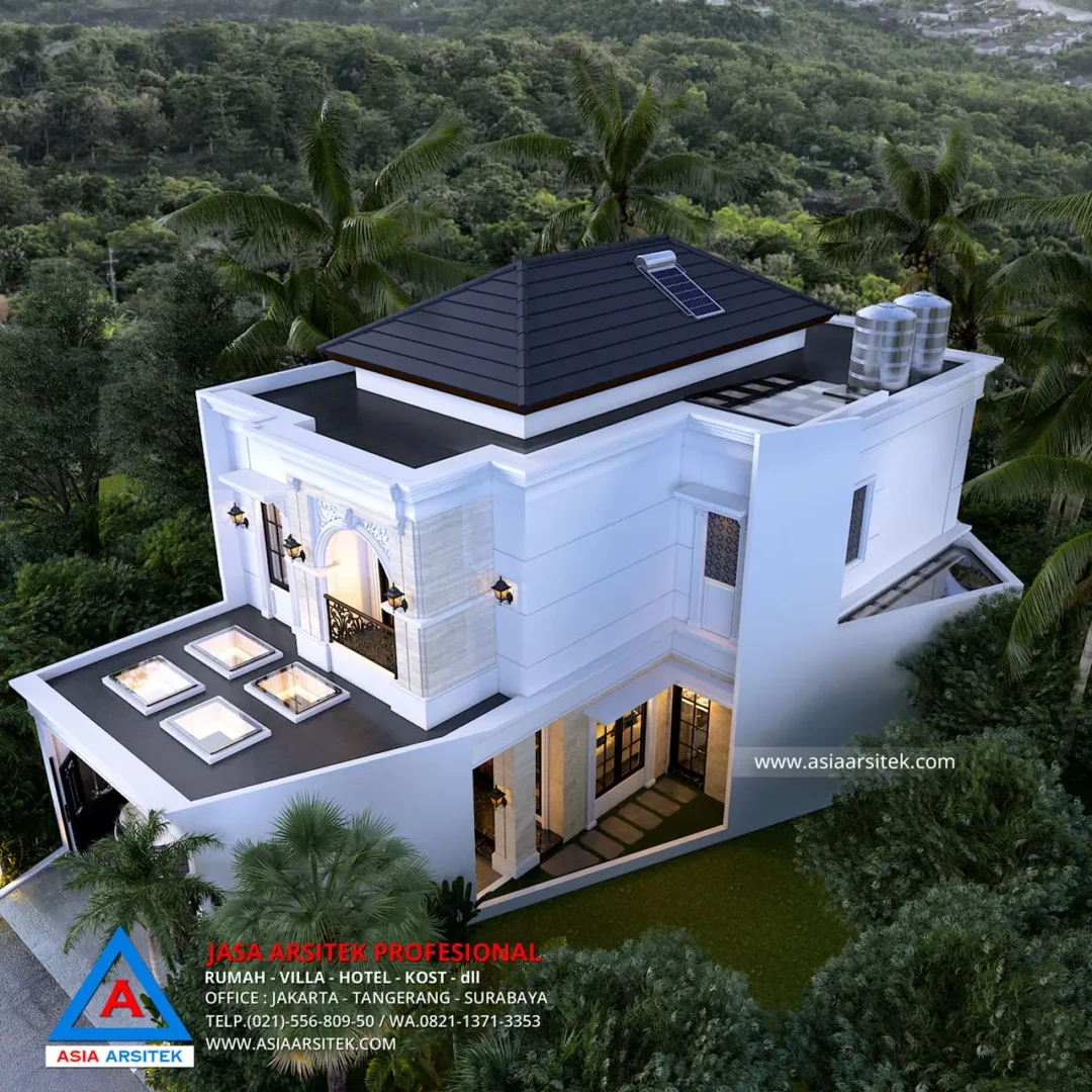 Jasa Arsitek Desain Rumah Tropis 2 Lantai di Tangerang atas