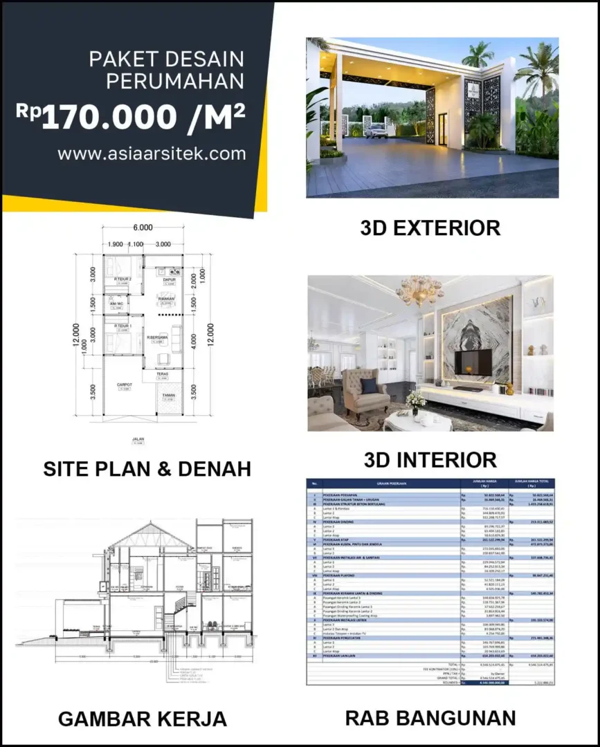 Jasa Desain Rumah di Bubutan harga arsitek rumah