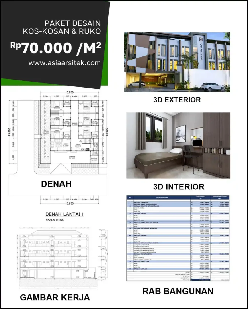 Jasa Desain Rumah di Bulak biaya arsitek rumah