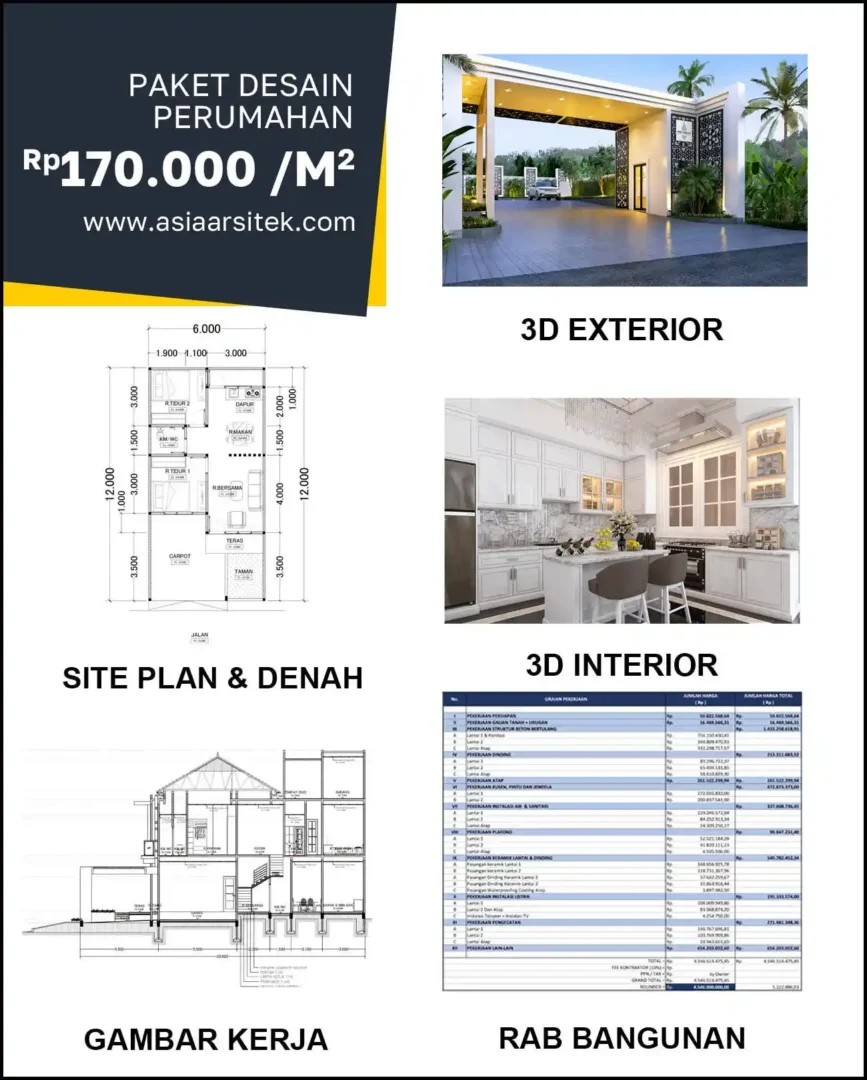 Jasa Desain Rumah di Bulak harga arsitek rumah