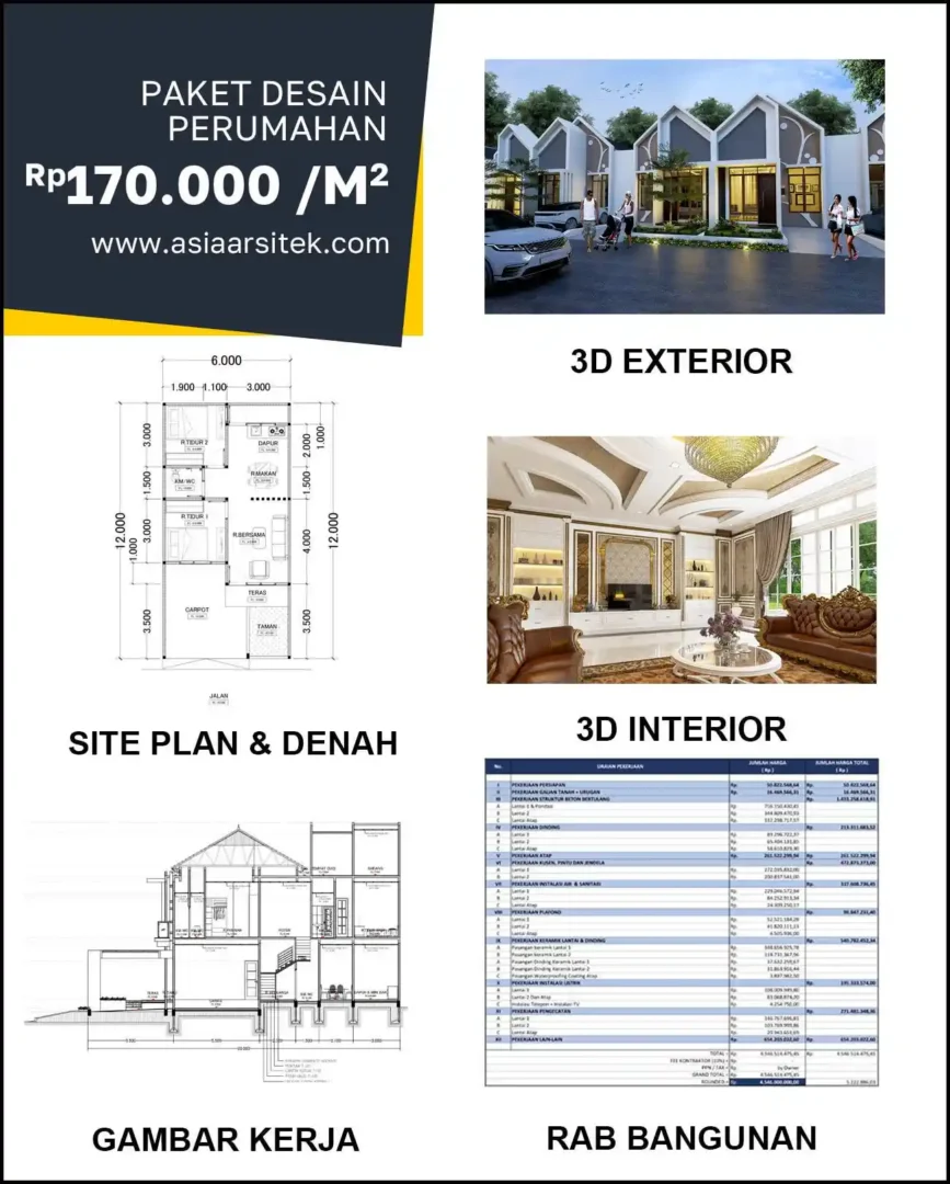 Jasa Desain Rumah di Bulakbanteng harga arsitek rumah