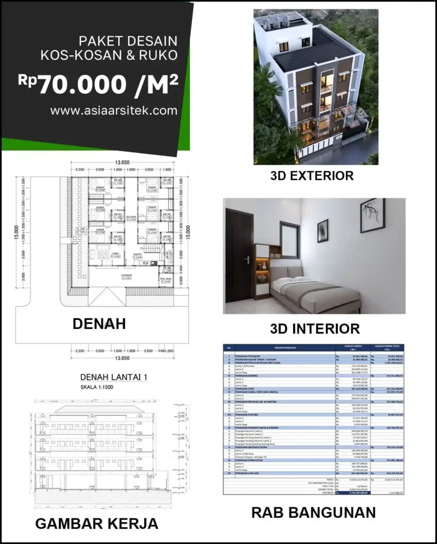 Jasa Desain Rumah di Darmo biaya arsitek rumah