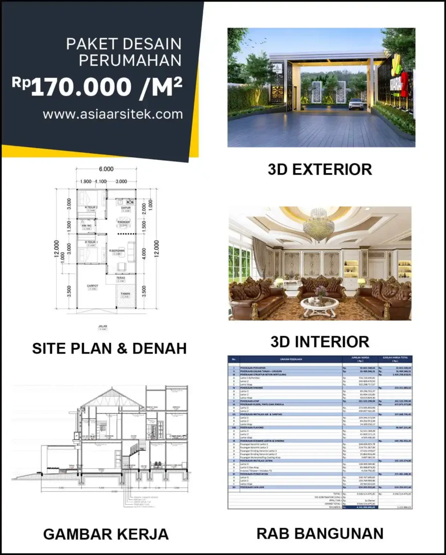 Jasa Desain Rumah di Dukuh Kupang harga arsitek rumah