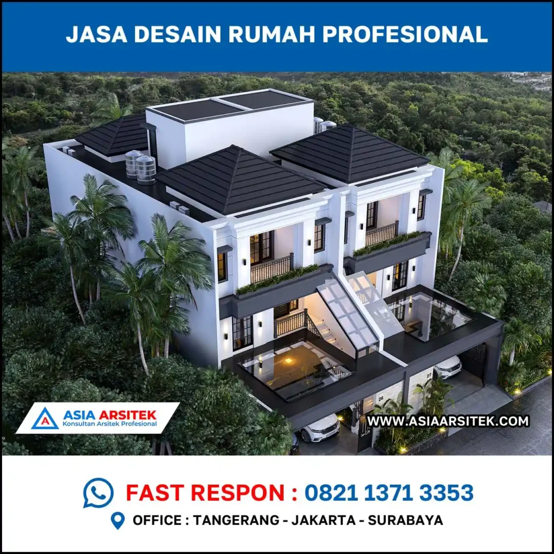 Jasa Desain Rumah di Dukuh Kupang mediterania