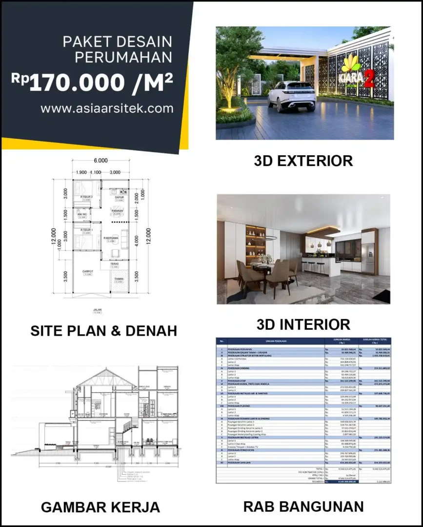 Jasa Desain Rumah di Dukuh Pakis harga arsitek rumah