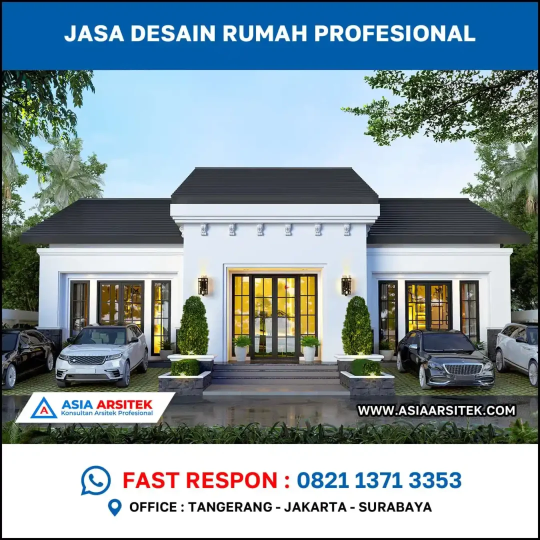 Jasa Desain Rumah di Dukuh Pakis mediterania