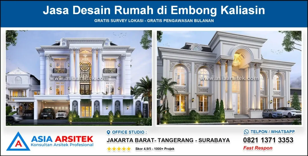Jasa Desain Rumah di Embong Kaliasin