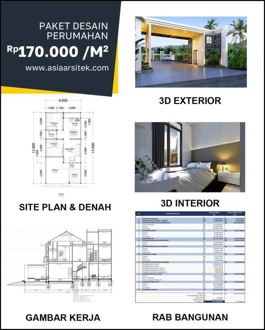 Jasa Desain Rumah di Embong Kaliasin harga arsitek rumah