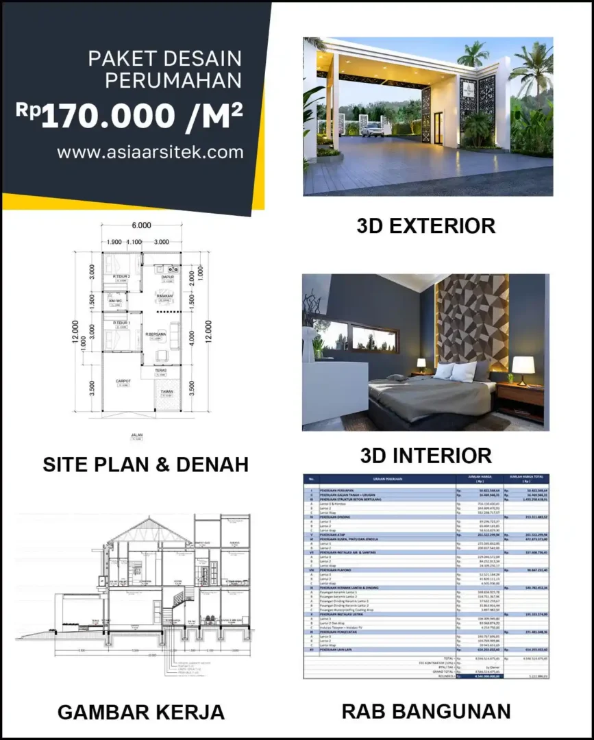 Jasa Desain Rumah di Gading harga arsitek rumah