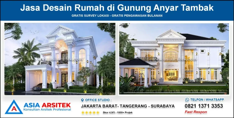 Jasa Desain Rumah di Gunung Anyar Tambak