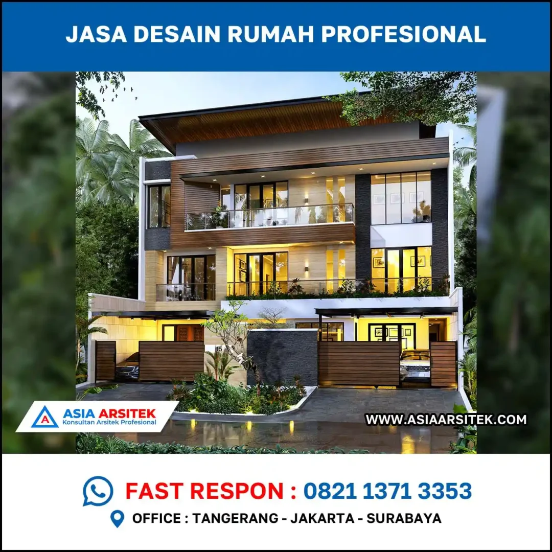 Jasa Desain Rumah di Gunung Anyar Tambak minimalis